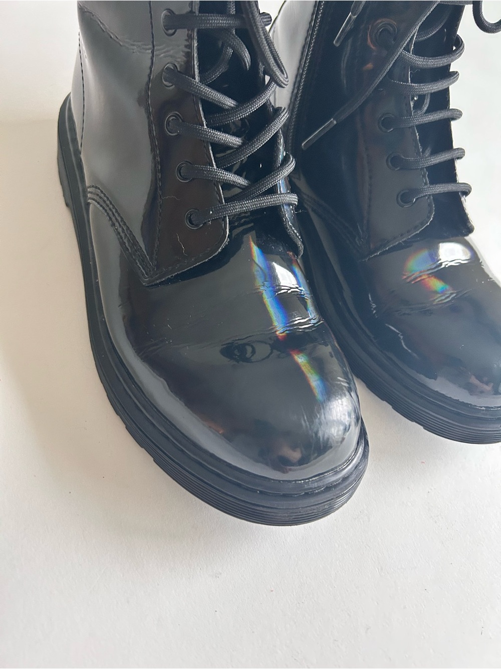 Dr. Martens 1460Y Black Patent Leather Combat Boots size7 - Picture 5 of 16